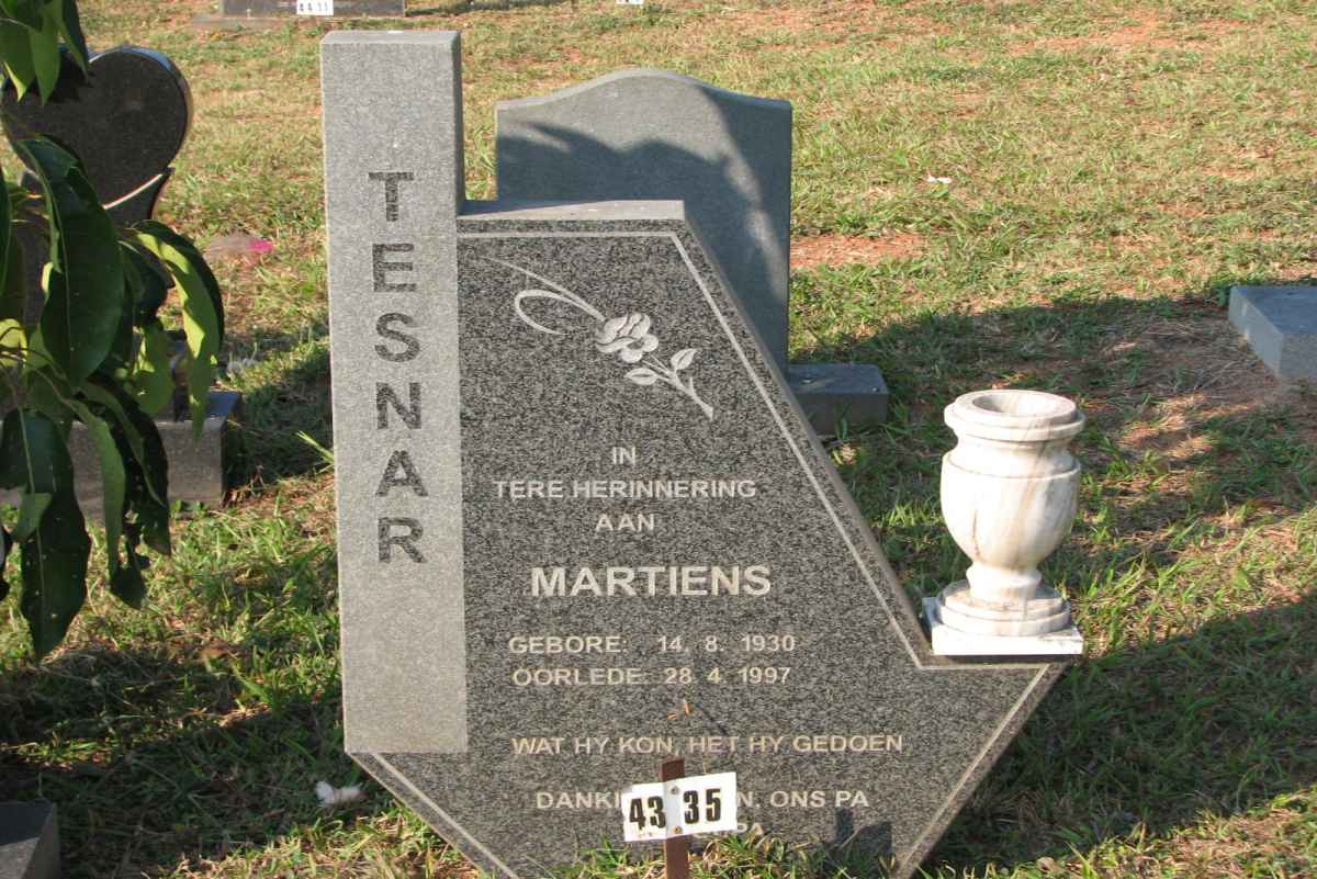 TESNAR Martiens 1930-1997