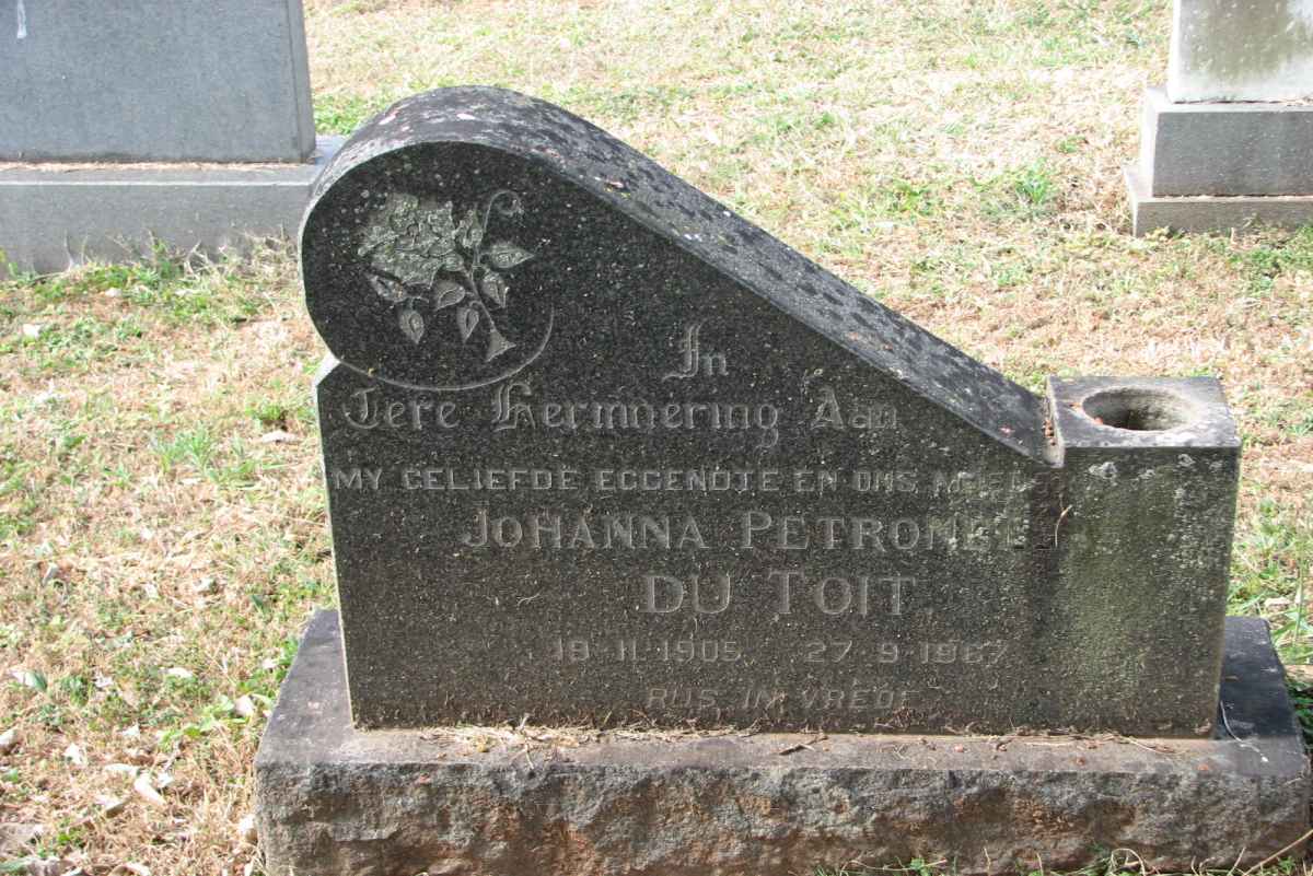 TOIT Johanna Petronel, du 1905-1967