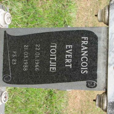 TOIT Francois Evert, du 1966-1988