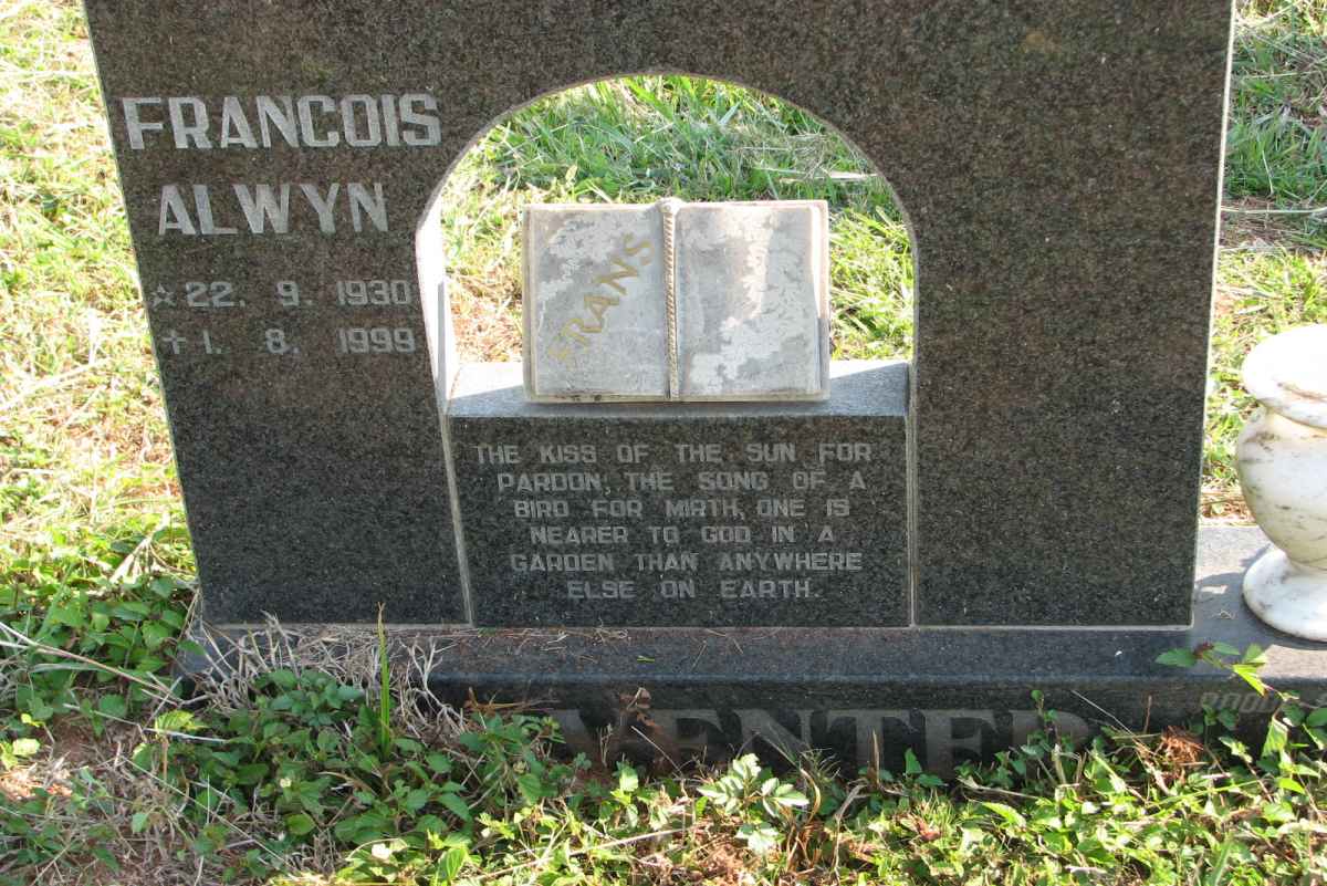 VENTER Francois Alwyn 1930-1999