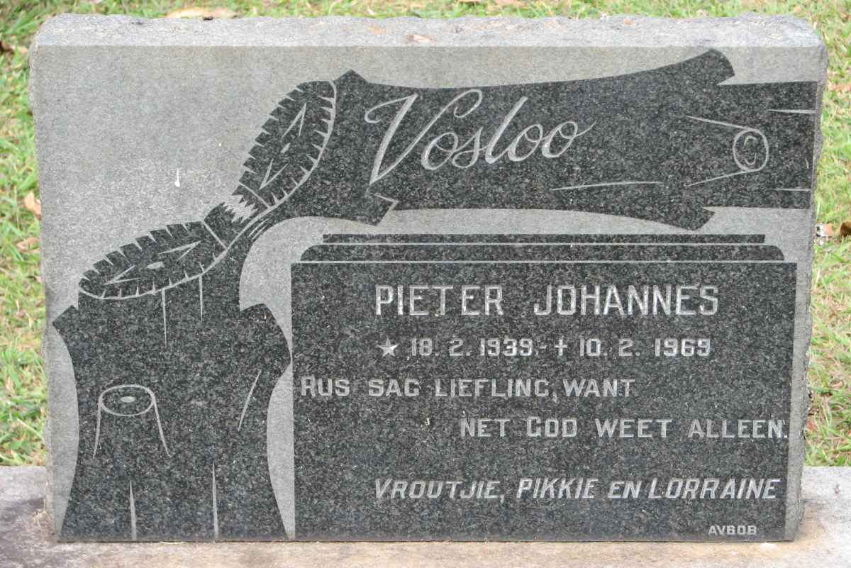 VOSLOO Pieter Johannes 1939-1969