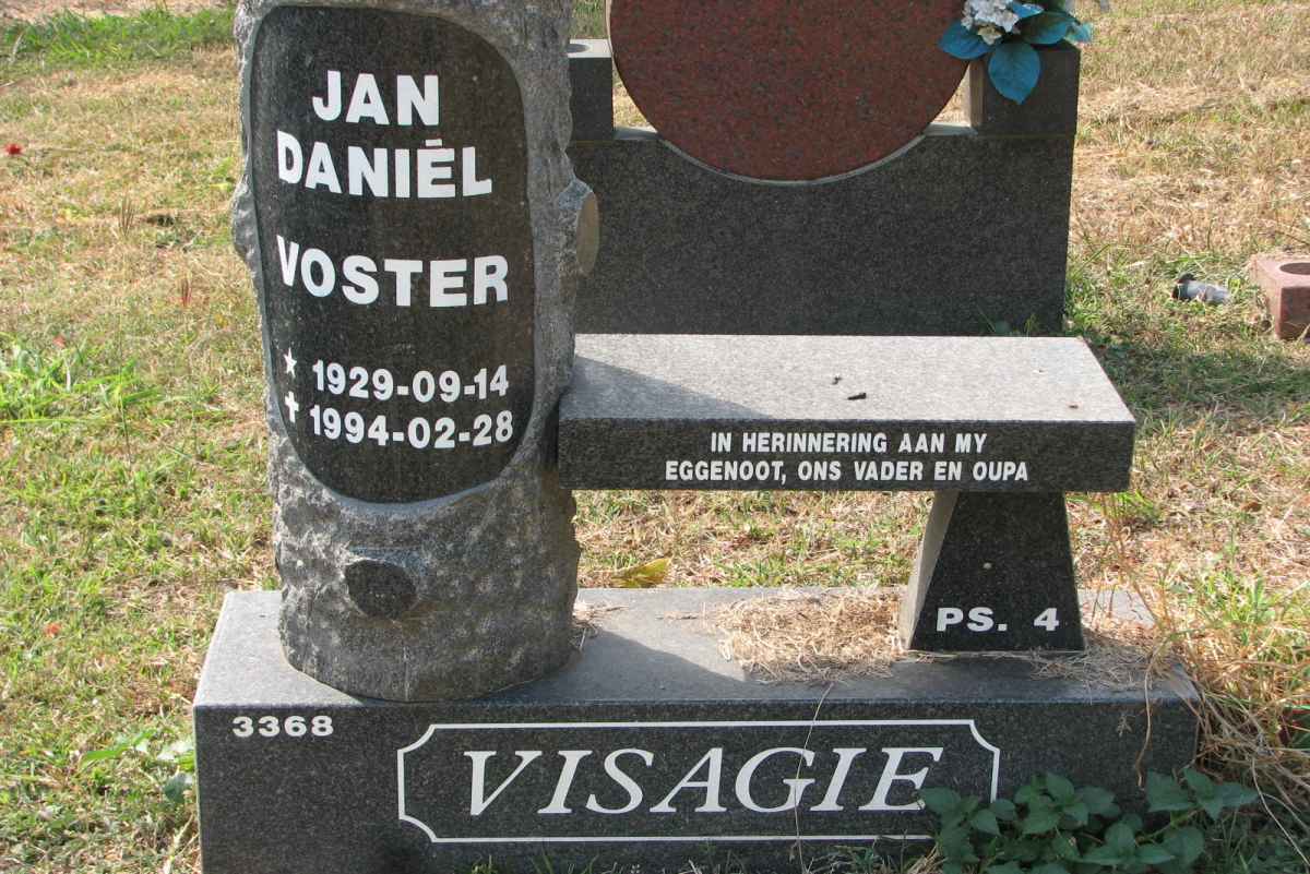 VISAGIE Jan Daniél Vorster 1929-1994