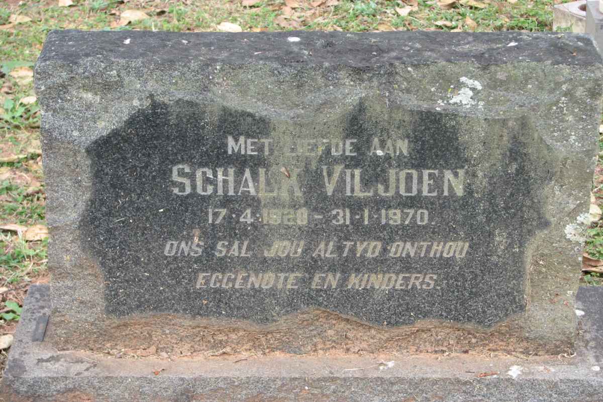 VILJOEN Schalk 1920-1970