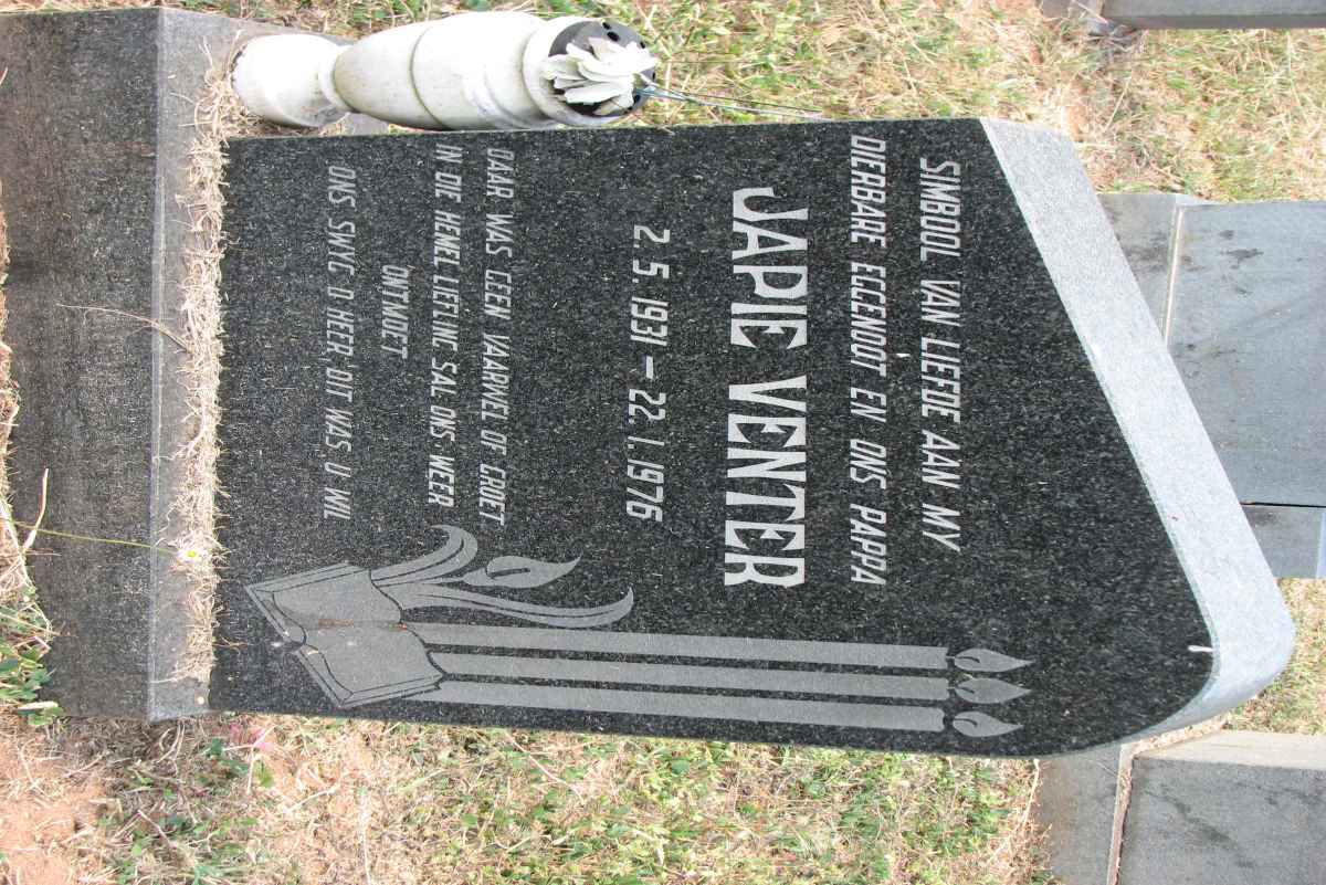 VENTER Japie 1931-1976