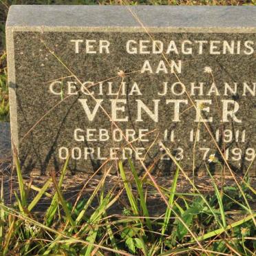 VENTER Cecilia Johanna 1911-1991
