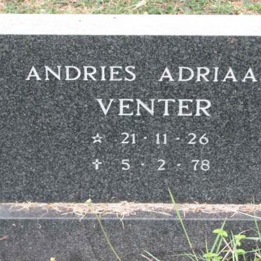 VENTER Andries Adriaan 1926-1978