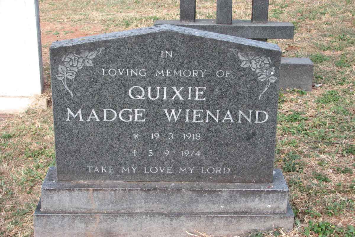 WIENAND Quixie Madge 1918-1974