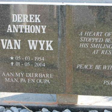 WYK Derek Anthony, van 1954-2004
