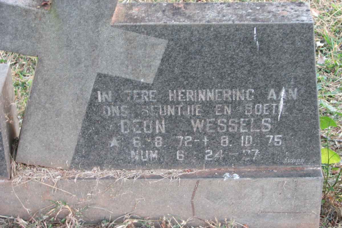 WESSELS Deon 1972-1975
