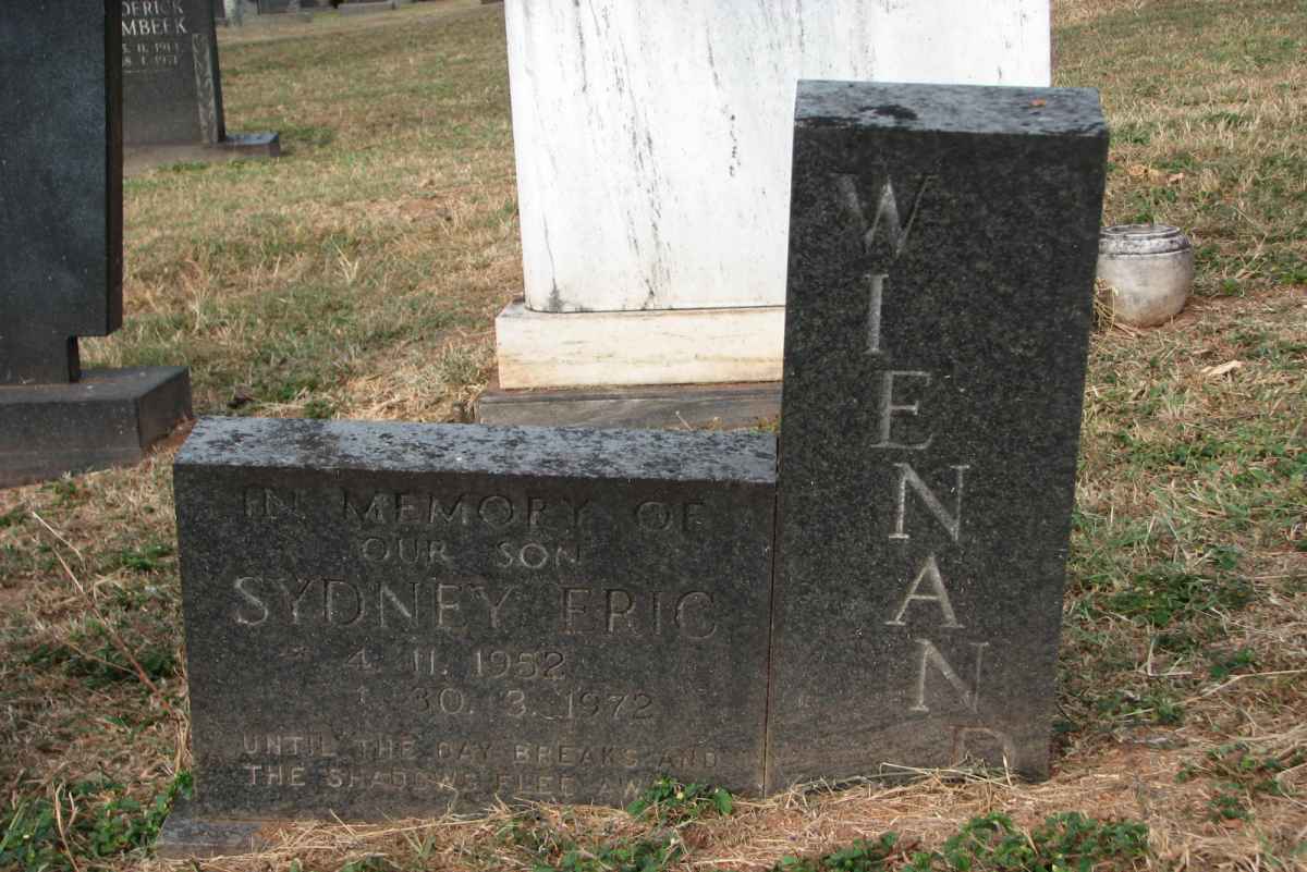 WIENAND Sydney Eric 1952-1972