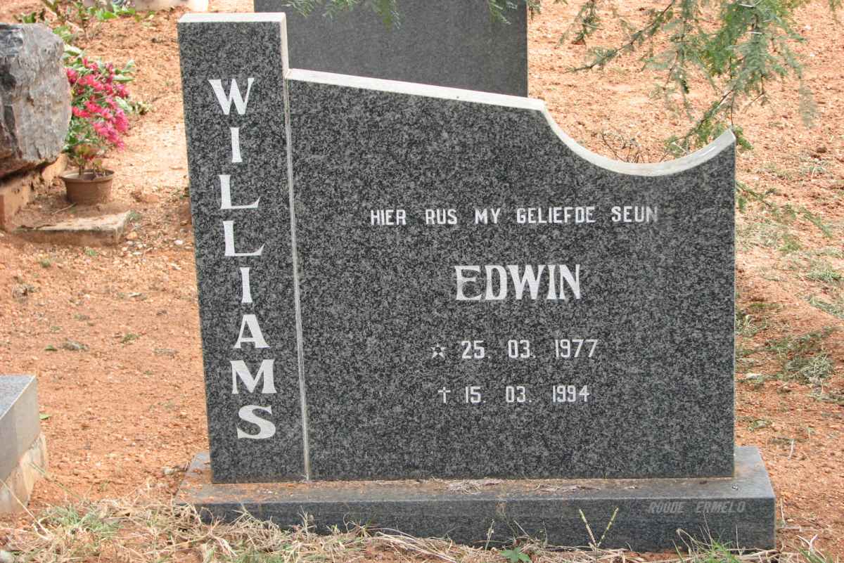 WILLIAMS Edwin 1977-1994