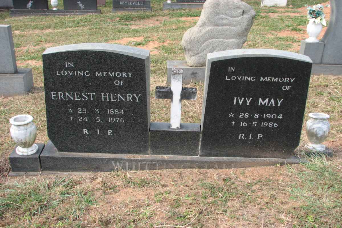 WHITTINGSTALL Ernest Henry 1884-1976 &amp; Ivy May 1904-1986