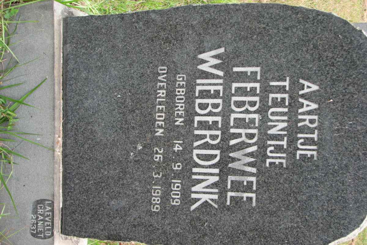 WIEBERDINK Aartje Teuntje Feberwee 1909-1989