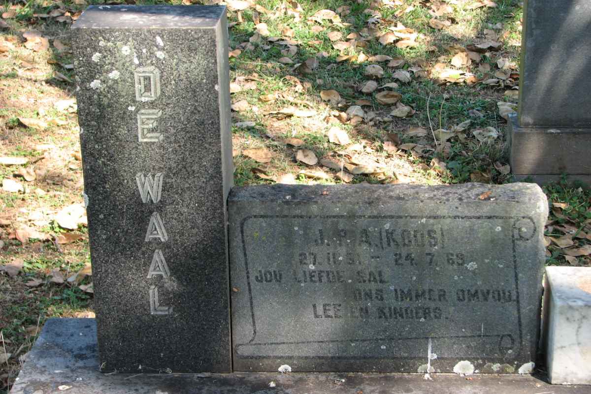 WAAL J.P.A., de, ?-1969