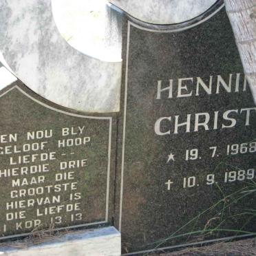 ? Henning Christo 1968-1989