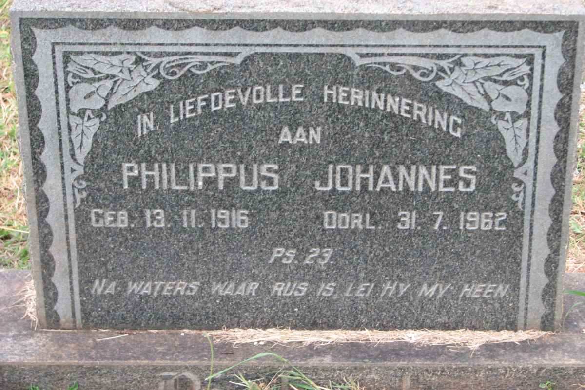 ? Philippus Johannes 1916-1962