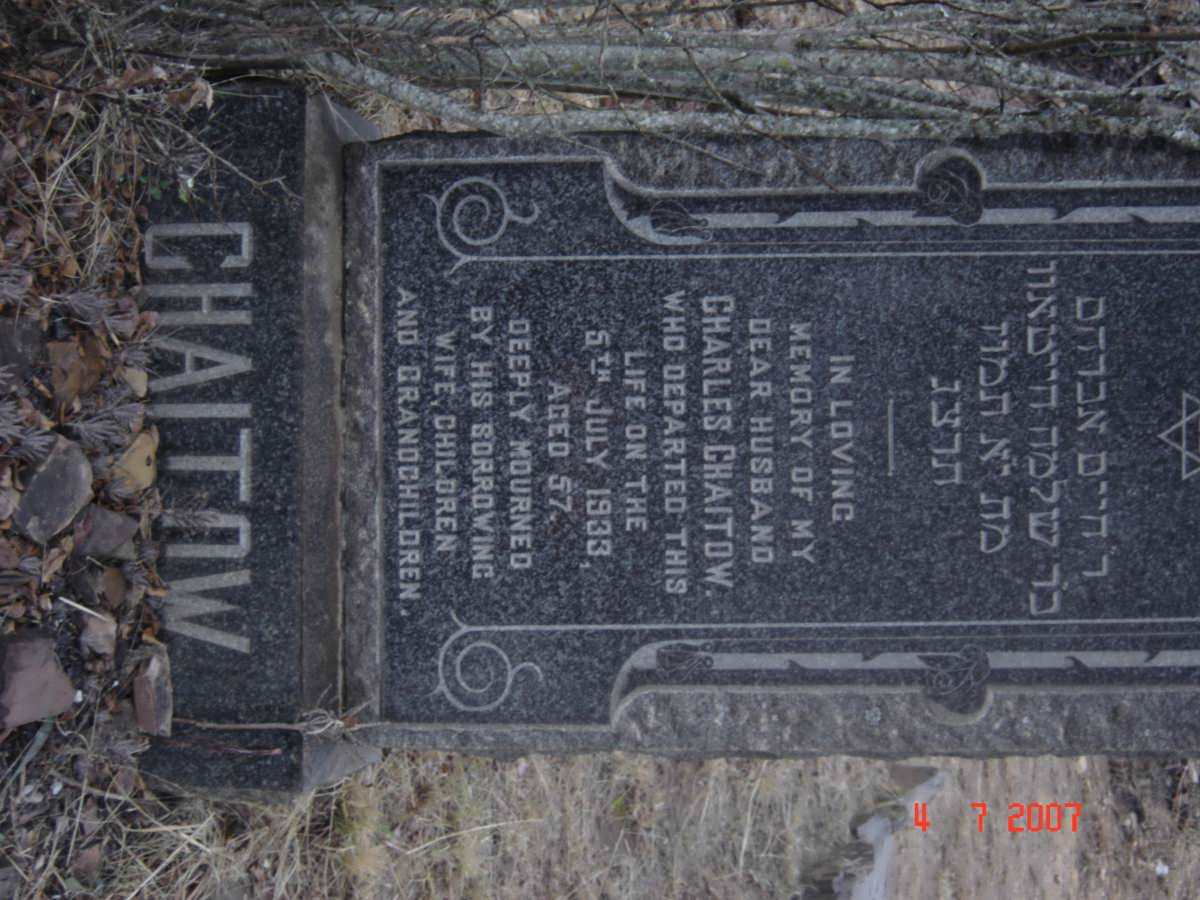 CHAITOW Charles -1933