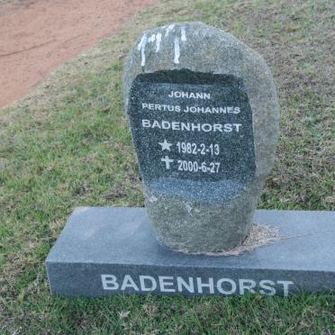 BADENHORST Johann Petrus Johannes 1982-2000