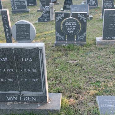 EDEN Danie, van 1907-1992 &amp; Liza 1912-1992