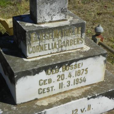 GARBERS Eliese Mathilde Cornelia nee BOSSE 1875-1954