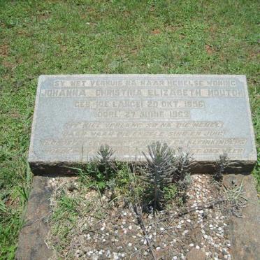 MOUTON Johanna Christina Elizabeth nee De LANGE 1896-1963