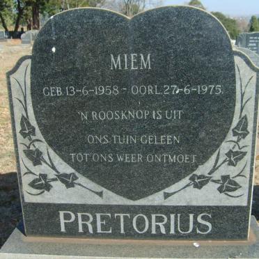 PRETORIUS Miem 1958-1975