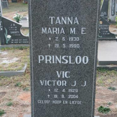 PRINSLOO Victor J.J. 1929-2004 &amp; Maria M.E. 1930-1990