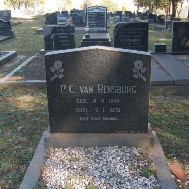 RENSBURG P.C., van 1896-1979