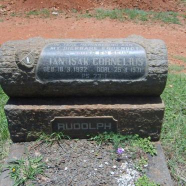 RUDOLPH Jan Isak Cornelius 1932-1971
