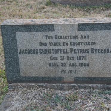 STEENKAMP Jacobus Christoffel Petrus 1871-1955