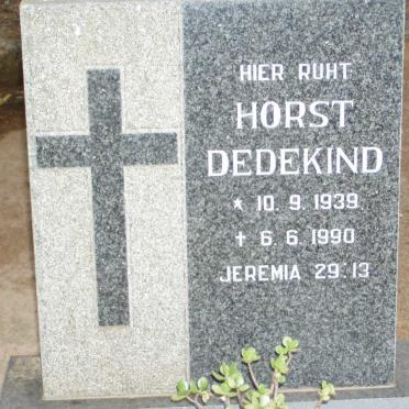 DEDEKIND Horst 1939-1990