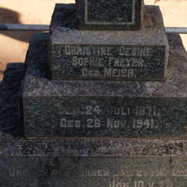 FREYER Christine Gesine Sophie nee MEIER 1871-1941
