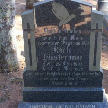 HIESTERMANN Karly 1907-1979 :: HIESTERMANN Annchen 1912-2003