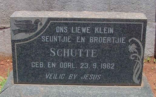 SCHUTTE Baba 1962-1962