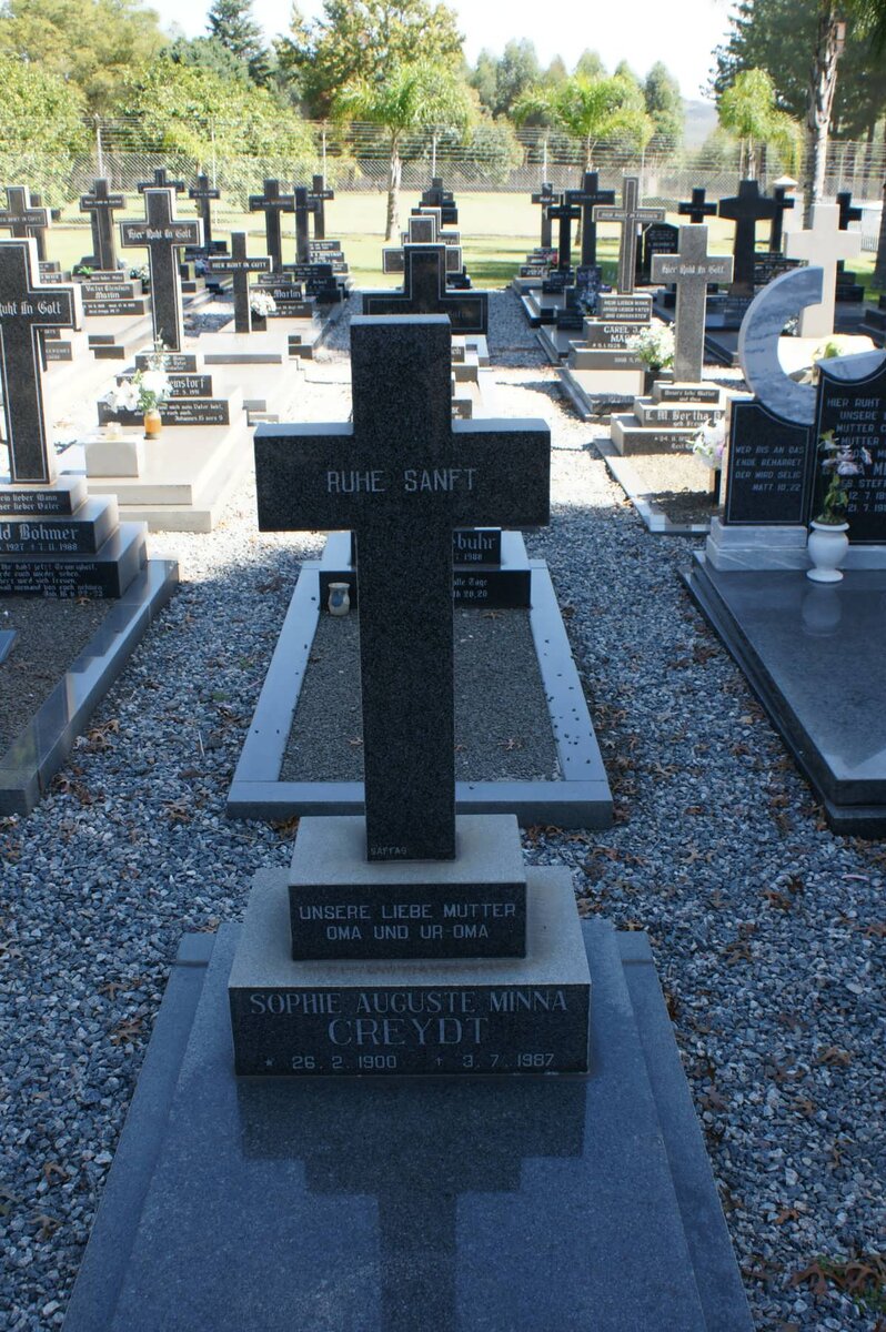 CREYDT Sophie Auguste Minna 1900-1987