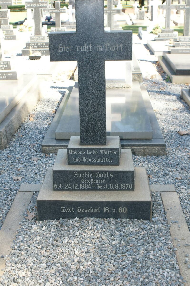 HOHLS Sophie nee HAUSEN 1884-1970