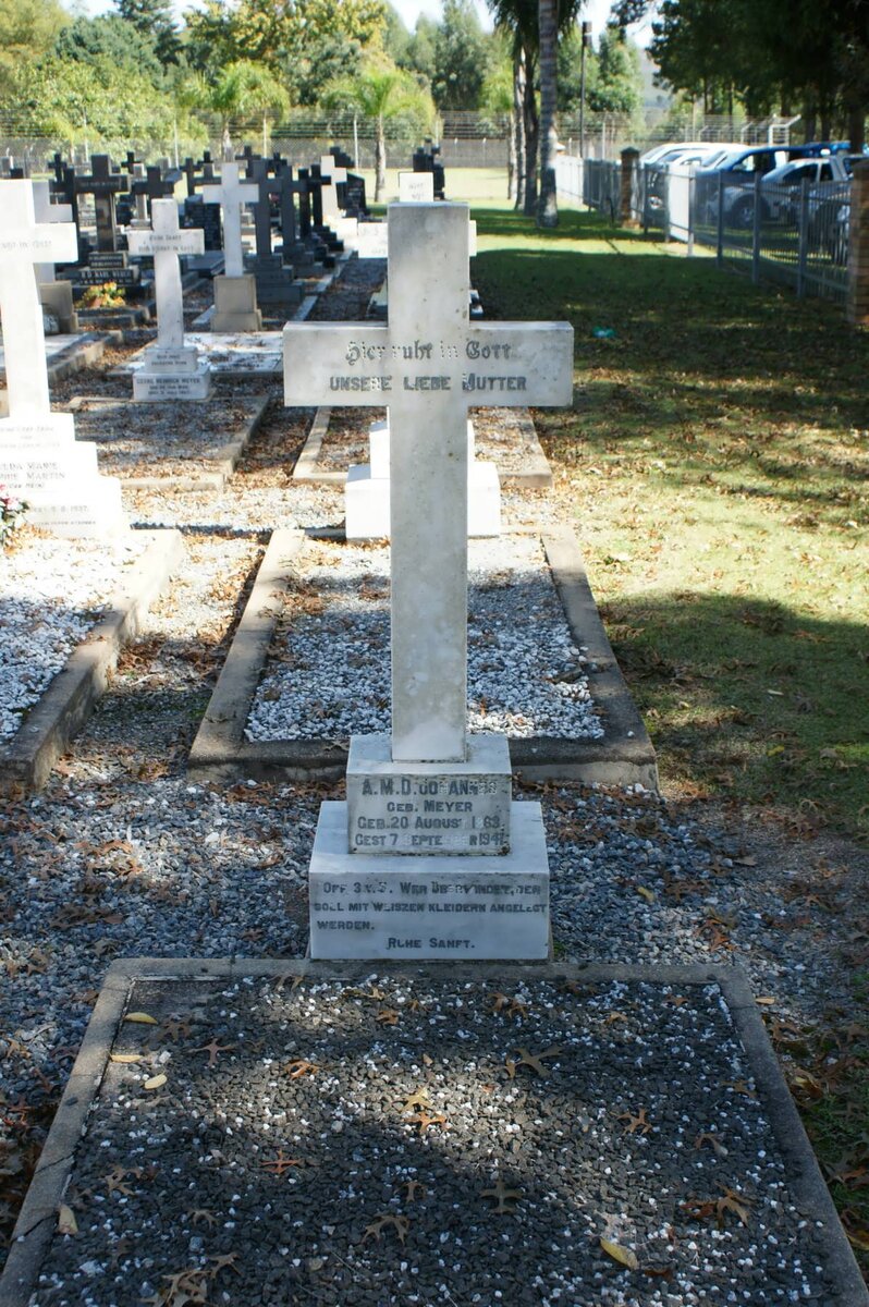 JOHANNES A.M.D. nee MEYER 1868-1941