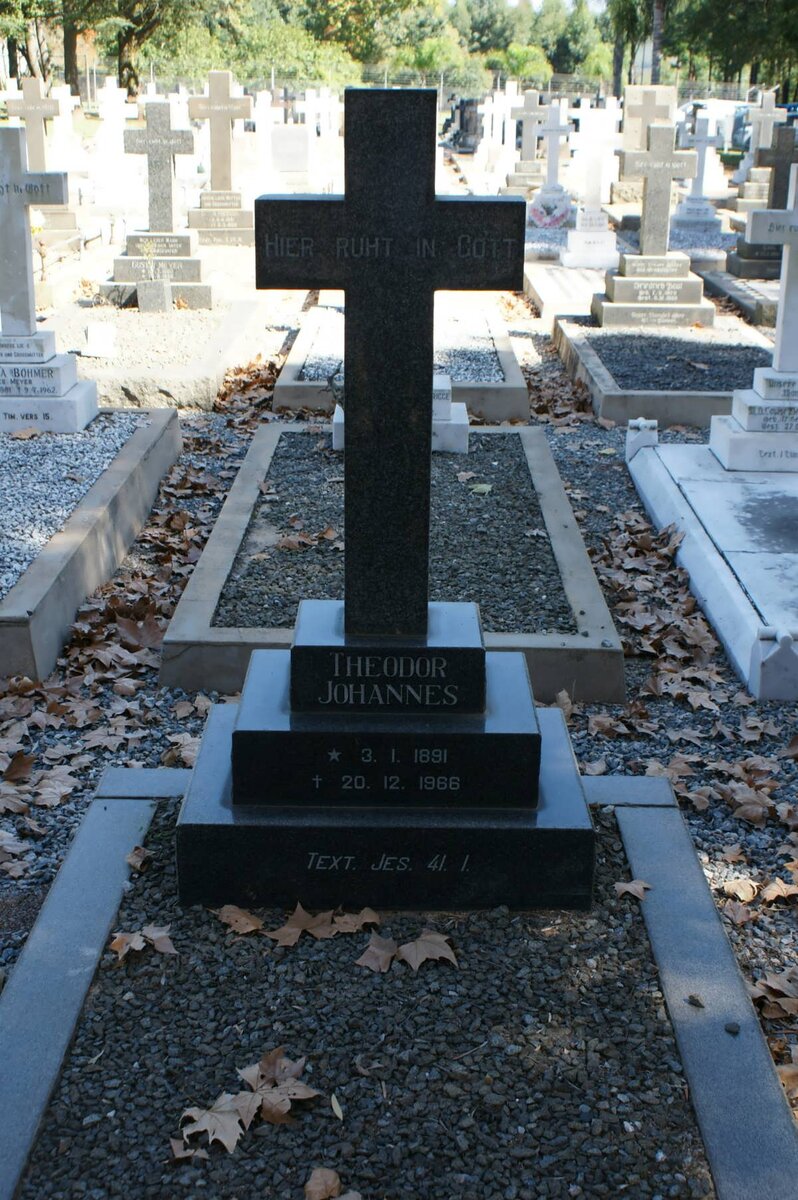 JOHANNES Theodor 1891-1966