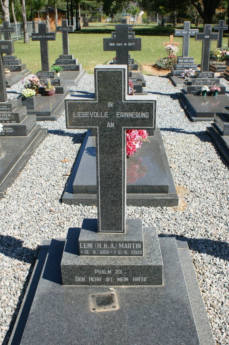 MARTIN H.K.A. 1920-2003