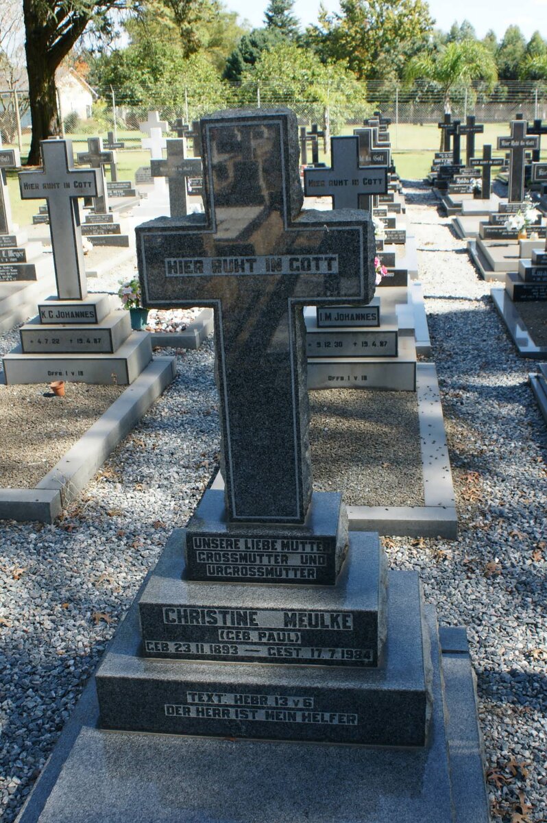 MEULKE Christine nee PAUL 1893-1984