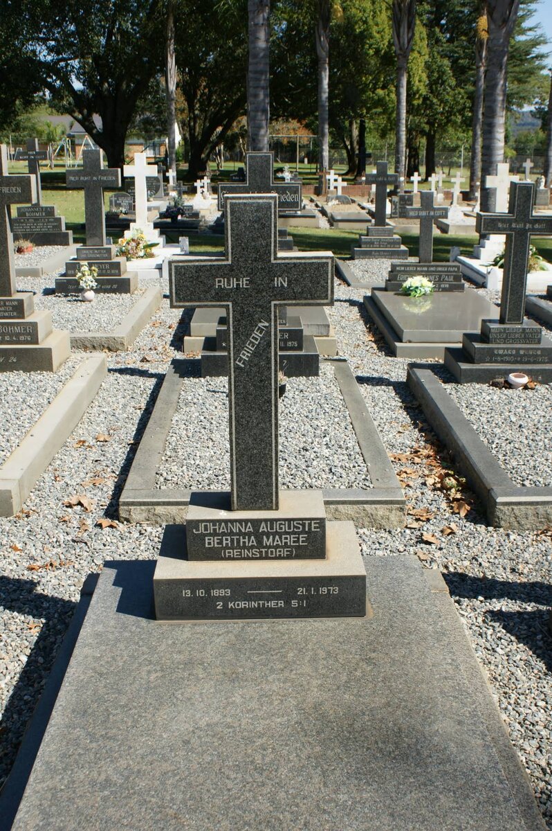 MAREE Johanna Auguste Bertha nee REINSTORF 1893-1973