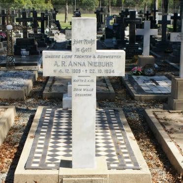 NIEBUHR A.R. Anna 1909-1934