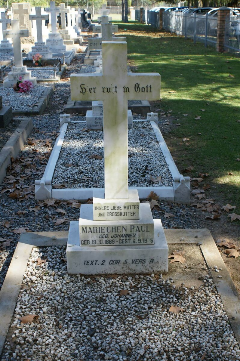 PAUL Mariechen nee JOHANNES 1889-19?5