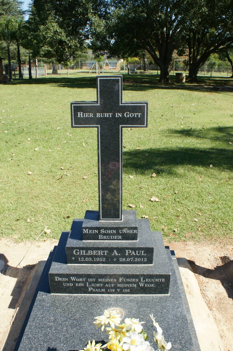 PAUL Gilbert A. 1952-2012
