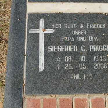PRIGGE Siegfried C. 1943-2008