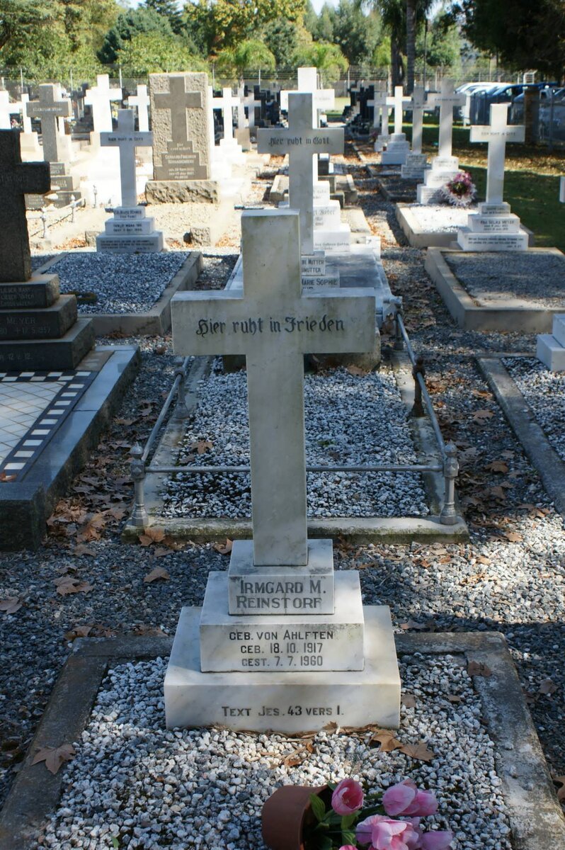 REINSTORF Irmgard M. nee von AHLFTEN 1917-1960