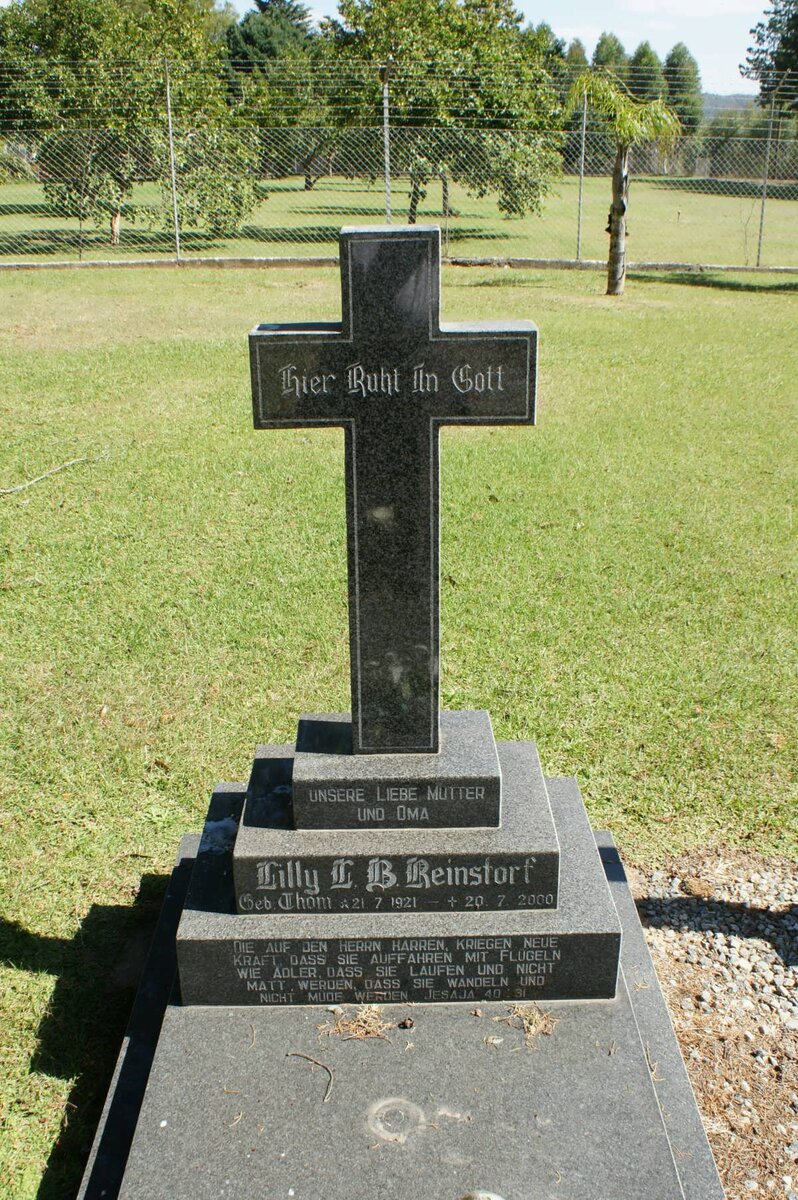 REINSTORF Lilly L.B. nee THOM 1921-2000