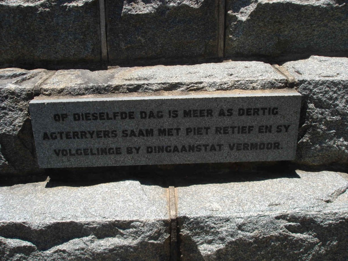 3. Piet Retief &amp; 70 Burgers