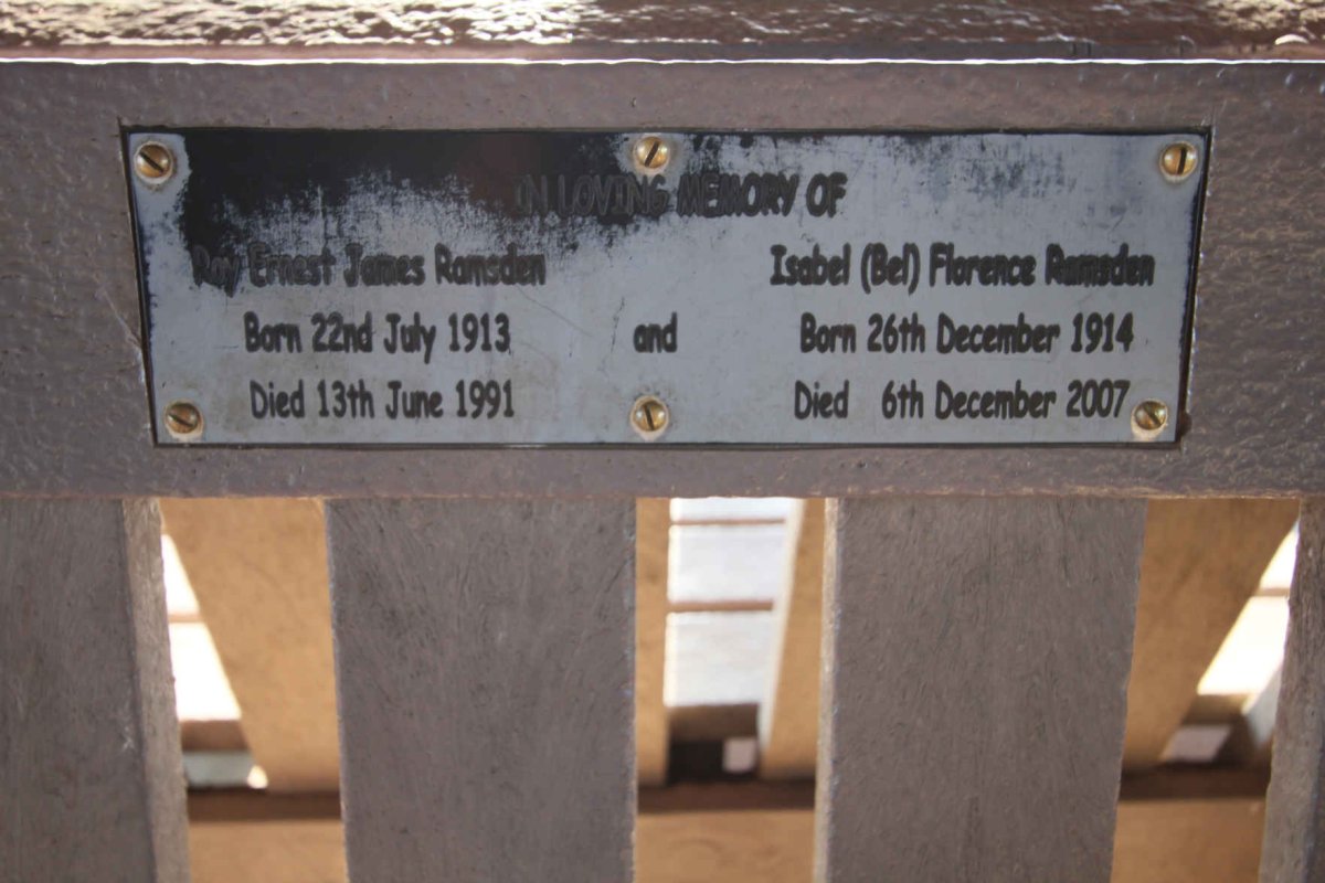 RAMSDEN Roy Ernest James 1913-1991 &amp; Isabel Florence 1914-2007