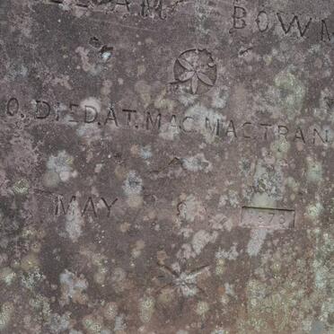 BOWMAN William -1878 